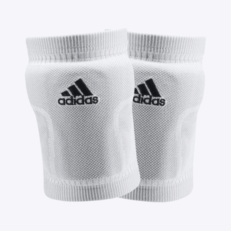 The Best 3 Volleyball Knee Pads In 2025 & How To Wear Them 2 adidas primeknit knee pads white 1
